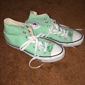 Mint Green Converse High Tops